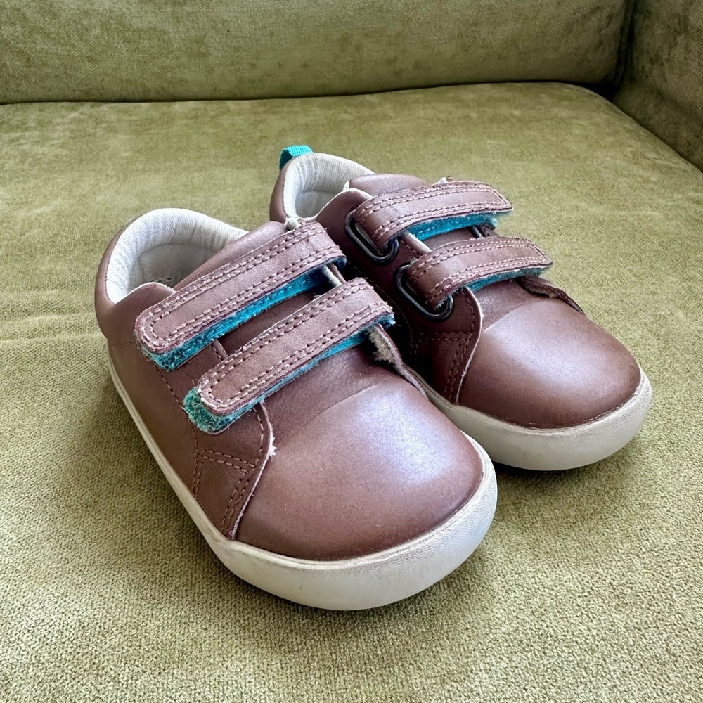 Ten Little First Walker Brown Leather Shoes 👟🤎